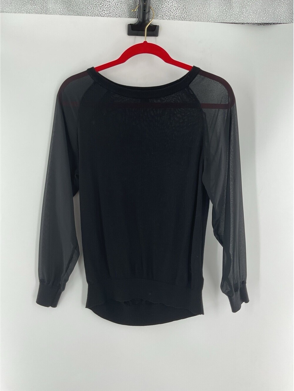 H&M Women’s Blouse XS Black Long Sleeve 133